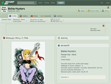 Tablet Screenshot of bishie-hunters.deviantart.com