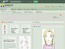 Tablet Screenshot of kandlelover.deviantart.com