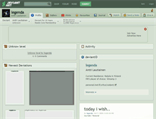 Tablet Screenshot of legenda.deviantart.com