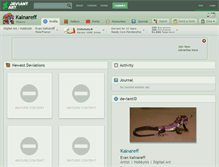 Tablet Screenshot of kalnareff.deviantart.com