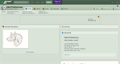 Desktop Screenshot of mikethedarkness.deviantart.com