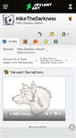 Mobile Screenshot of mikethedarkness.deviantart.com