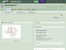 Tablet Screenshot of mikethedarkness.deviantart.com