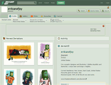 Tablet Screenshot of evilcanofjoy.deviantart.com