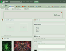 Tablet Screenshot of flict.deviantart.com