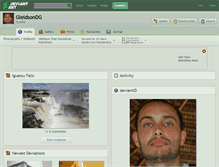 Tablet Screenshot of gleidsondg.deviantart.com