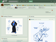 Tablet Screenshot of darkmane.deviantart.com