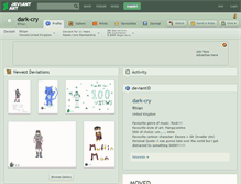 Tablet Screenshot of dark-cry.deviantart.com