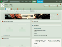Tablet Screenshot of anime-toilet.deviantart.com