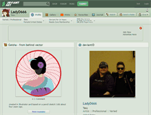 Tablet Screenshot of ladyd666.deviantart.com