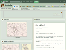 Tablet Screenshot of kawaiio3o.deviantart.com