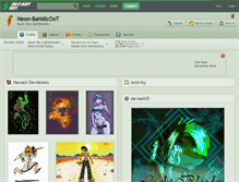 Tablet Screenshot of neon-bandicoot.deviantart.com