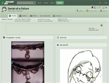 Tablet Screenshot of denial-of-a-failure.deviantart.com