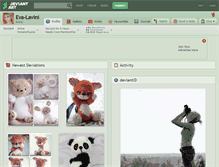 Tablet Screenshot of eva-lavini.deviantart.com