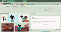 Desktop Screenshot of homobernardus.deviantart.com