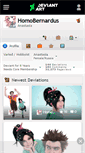 Mobile Screenshot of homobernardus.deviantart.com