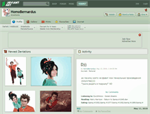 Tablet Screenshot of homobernardus.deviantart.com