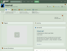 Tablet Screenshot of ookami-girl.deviantart.com