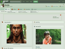 Tablet Screenshot of murata.deviantart.com