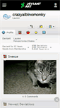 Mobile Screenshot of crazyalbinomonky.deviantart.com