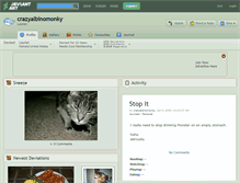 Tablet Screenshot of crazyalbinomonky.deviantart.com