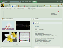 Tablet Screenshot of mc-cool.deviantart.com
