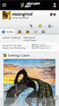 Mobile Screenshot of mistingwolf.deviantart.com