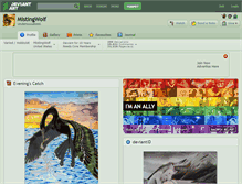 Tablet Screenshot of mistingwolf.deviantart.com
