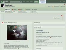 Tablet Screenshot of donniesgirl.deviantart.com