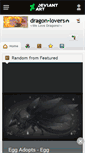 Mobile Screenshot of dragon-lovers.deviantart.com