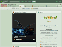 Tablet Screenshot of dragon-lovers.deviantart.com