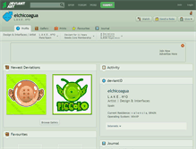 Tablet Screenshot of elchicoagua.deviantart.com