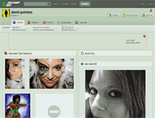 Tablet Screenshot of demi-pointes.deviantart.com