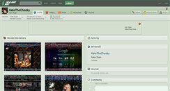 Desktop Screenshot of katethecheeky.deviantart.com