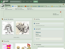 Tablet Screenshot of polymus.deviantart.com