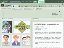 Tablet Screenshot of moniquej.deviantart.com