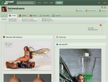 Tablet Screenshot of fairiesndreams.deviantart.com