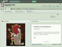 Tablet Screenshot of happyraincloud.deviantart.com