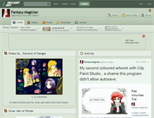 Tablet Screenshot of fantasy-magician.deviantart.com