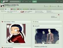 Tablet Screenshot of kimbley-x-archer-clu.deviantart.com