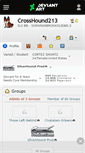 Mobile Screenshot of crosshound213.deviantart.com