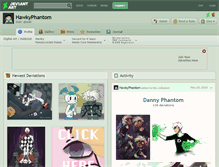 Tablet Screenshot of hawkyphantom.deviantart.com