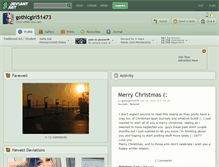 Tablet Screenshot of gothicgirl51473.deviantart.com
