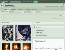 Tablet Screenshot of beastboysson.deviantart.com