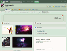 Tablet Screenshot of deathbal101.deviantart.com