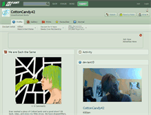 Tablet Screenshot of cottoncandy42.deviantart.com