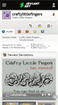 Mobile Screenshot of craftylittlefingers.deviantart.com