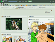Tablet Screenshot of lunchi.deviantart.com