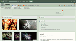 Desktop Screenshot of greendust.deviantart.com