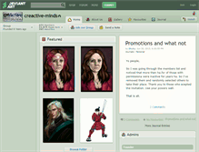 Tablet Screenshot of creactive-minds.deviantart.com